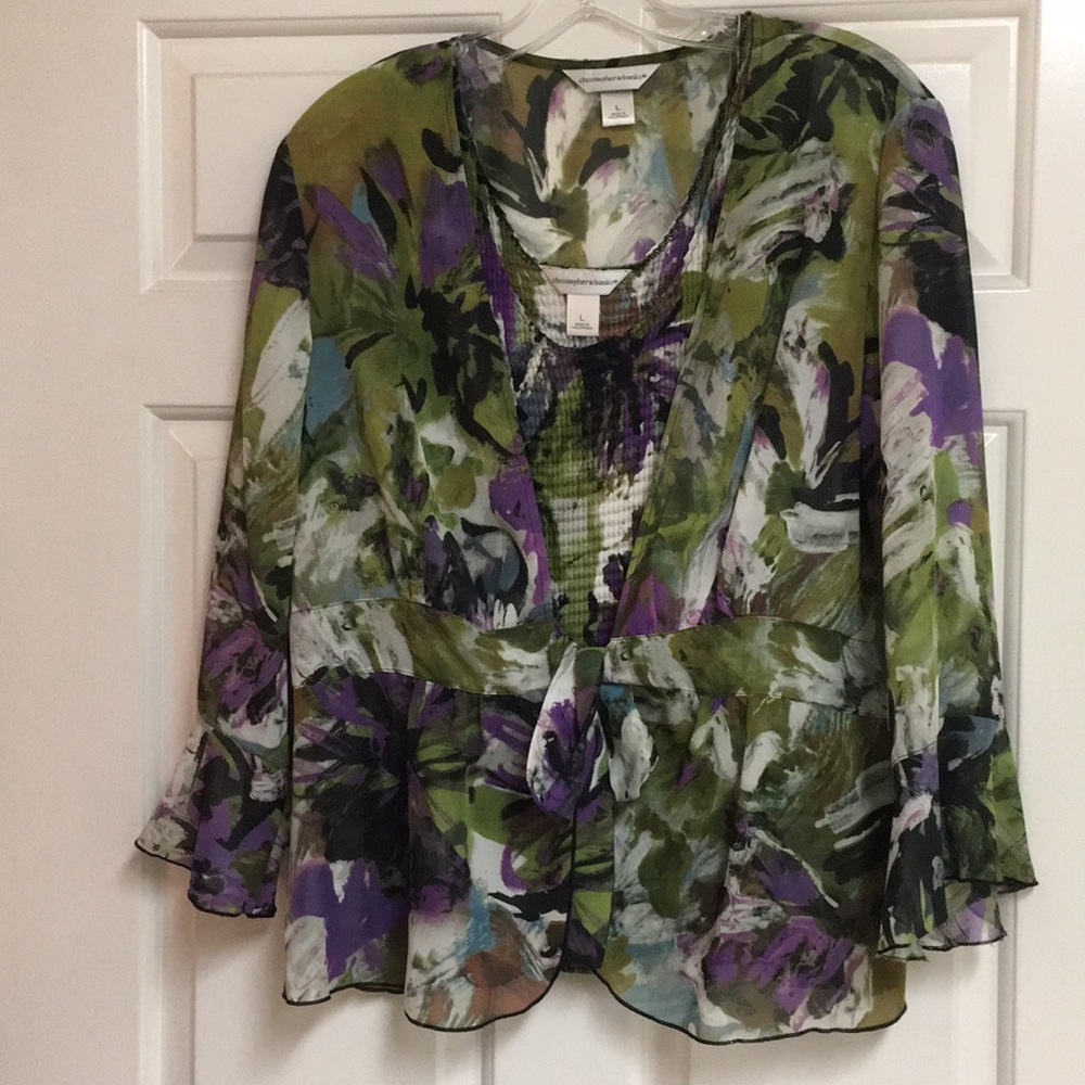 Christopher & Banks Large Lightweight Blouse